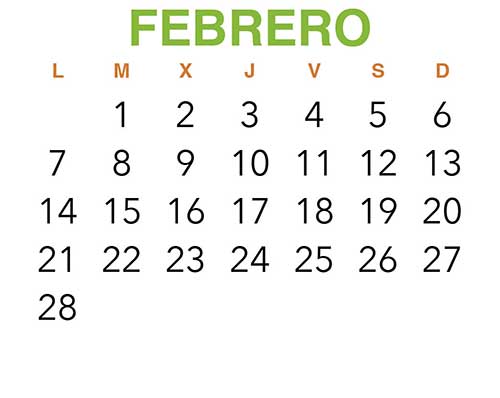 Calendario VinuesAventura. Febrero